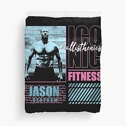 Funny Gifts For Jason Statham Calisthenics Fitness Fans Duvet Cover