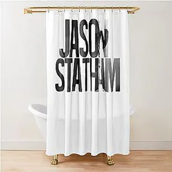Vintage Jason Statham Retro Gifts Shower Curtain For Men