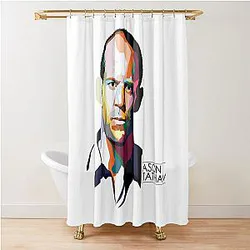 Jason Statham Model Premium Curtain For Movie Fans Shower