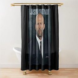 Retro Vintage Jason Statham Shower Curtain