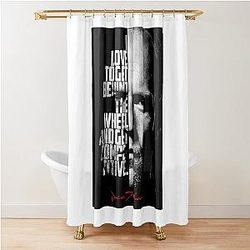 For Men's Black White Jason Statham Quote Awesome Movie Fans Shower Curtain