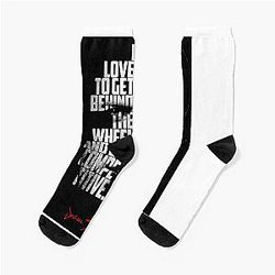 Jason Statham Socks for Men and Women Black White Quote