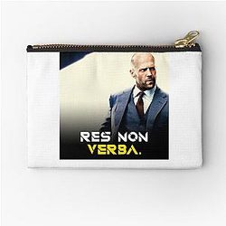 Day Gift Jason Statham Motivational Quote Res Cool Zipper Pouch