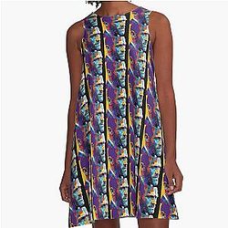 Jason Statham Art Original A-Line Dress