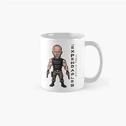 A funny caricature of Jason Statham Classic Mug