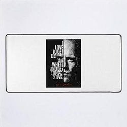 For Men's Black and White Jason Statham Quote Awesome Movie Fans Desk Mat