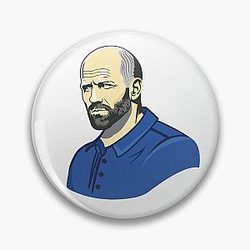 Jason Statham Vector Art sticker cartoon Vibrant and Ready to Adorn! Pin