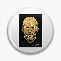 Jason Statham Portrait Gift Pin