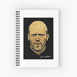 Day Gift Jason Statham Portrait Spiral Notebook