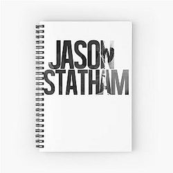 Vintage Jason Statham Men Spiral Notebook