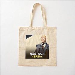Jason Statham Motivational Quote Res Non Verba Cool Gifts Cotton Tote Bag