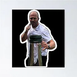 Jason Statham Bottle Cap Challenge Gifts For Music Fans Poster