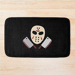 Jason Voorhees Illustration Classic Jason T-Shirt Bath Mat