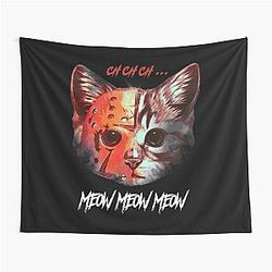 Jason Voorhees Tees Jason Meowhees Tapestry