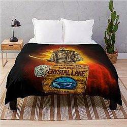 Jason Voorhees Friday the 13th Fan Art Throw Blanket