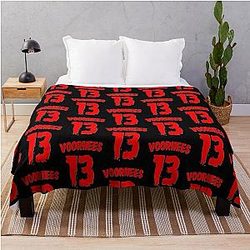 Jason Voorhees 13 Jersey - Horror Movie Men's Perfect Gift Jason Voorhees Throw Blanket