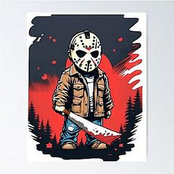 Friday Jason Voorhees Blood Moon Poster