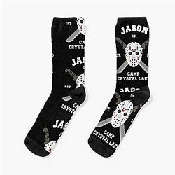 Jason Voorhees Camp Crystal Lake Socks