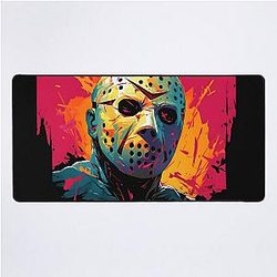 Jason Voorhees Inspired Fauvism Desk Mat