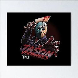 Jason Voorhees Halloween Illustration Poster