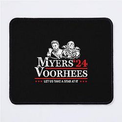 Myers Voorhees 24 For President - Michael Myers Jason Voorhees 2024 Mouse Pad