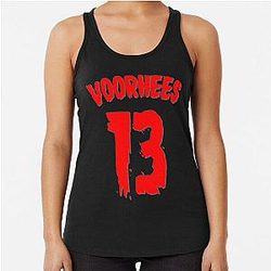 Jason Voorhees Jersey Horror Movie Men PerfectGift Racerback Tank Top