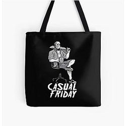 Casual Friday with Jason Voorhees Tote Bag