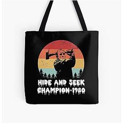 Hide and Seek Champion 1980 Jason Voorhees All Over Print Tote Bag