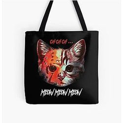 Jason Voorhees Meowhees All Over Print Tote Bag