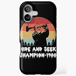 Hide and Seek Champion 1980 T-Shirt Jason Voorhees Gift iPhone Tough Case