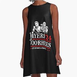 Michael Myers Jason Voorhees 2024 A-Line Dress