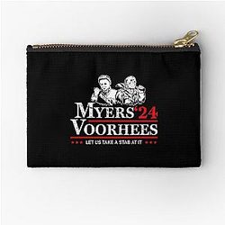 Michael Myers Jason Voorhees 2024 Zipper Pouch For President