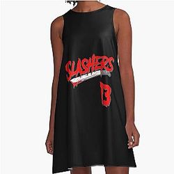 Slashers Jason Voorhees Jersey Horror Movie Men Perfect Gift Jason Voorhees A-Line Dress