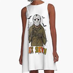 Jason Voorhees Halloween A-Line Dress