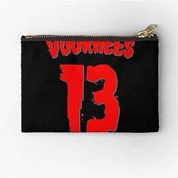 Slashers Voorhees 13 Jersey - Horror Movie Men's Perfect Gift Jason Voorhees Zipper Pouch