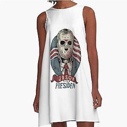 Jason Voorhees Make America Great Again A-Line Dress