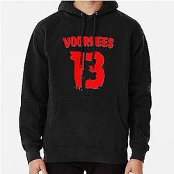 Jason Voorhees 13 Jersey Horror Movie Men's Perfect Gift Pullover Hoodie