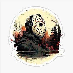 Jason Voorhees Impressionism Sticker