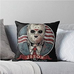 Jason Voorhees Make Friday Great Again Throw Pillow