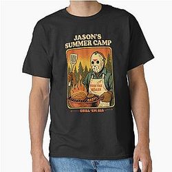Jason Voorhees BBQ Camp Classic Horror T-Shirt