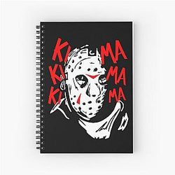 Jason Voorhees Friday Crystal Lake Spiral Notebook