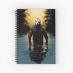 Jason Voorhees Manga Inspired Spiral Notebook