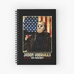 Jason Voorhees for President 2024 Spiral Notebook