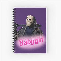 Jason Voorhees Baby Girl Spiral Notebook