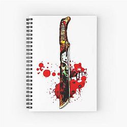 Jason Voorhees Machete Spiral Notebook