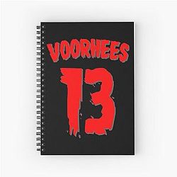Jason Voorhees 13 Jersey Horror Movie Perfect Gift Spiral Notebook