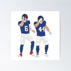 Jaxson Dart and Cam Skattebo Poster