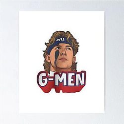 Jaxson Dart New York Giants Unisex Tee for Football Fans NFL Apparel Sports Poster