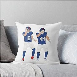 Jaxson Dart and Cam Skattebo Throw Pillow