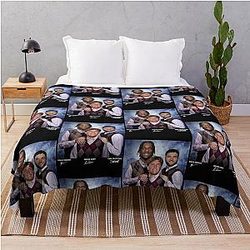 Jaxson Dart Malik Nabers Football Throw Blanket